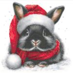 NEW Santa Bunny! Christmas Cute Cross Stitch Paper Printed Pattern Posted to You