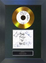GOLD DISC PINK FLOYD The Wall Signed Reproduction Autograph Mounted Print A4 115