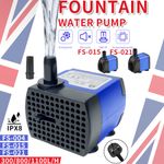Submersible Water Pump for Pool Pond Aquarium Fish Tank Water Feature Fountain