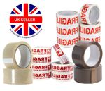 Clear Brown Parcel Tape Strong Packing Carton Sealing Tape 48mm x 66m 1 6 12 36