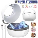 Portable UV Sterilizer for Pacifiers 3min Quick Disinfection USB Rechargeable UK