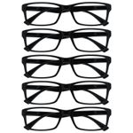 Reading Glasses 5 Packs Mens Womens Spring Hinges UV Reader RRRRR92
