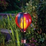 Solar Hot Air Balloon XLarge Hanging Lantern Garden Light LED Multicoloured 62cm
