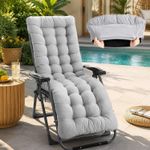 UK Sun Lounger Cushion Bench Chair Sunbed Garden Recliner Replacement Anti Slip