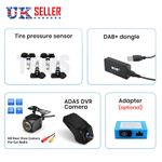 For Android Car Stereo Accessories Rear View Camera Fiber Optics Adapter DAB+