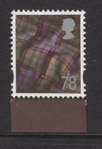 S121v 78p Tartan LITHO DLR ex MS2796 ~ SCOTLAND Regional Unmounted Mint GB