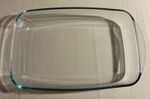 Large Clear Glass Rectangular Baking Dish with Handles