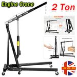 2 Ton Heavy Duty Hydraulic Folding Engine Motor Crane Stand Hoist Lift Jack