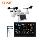 7-in-1 Wifi Wireless Weather Station 7.5 in Display for Indoor Outdoor