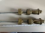 Pair of Large cast Brass Finials