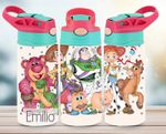 Kids Toy Story Water Bottle, Personalised Children’s Back To School Water Bottle
