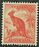 AUSTRALIA 1949 SG228 KGVI ½d. WALLAROO -  MNH