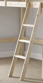 Pine Bunkbed Ladder - Bunk Bed Slanted Ladder Solid Pine