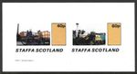 Staffa Scotland, 1982, 40p, 60p, Steam Engines, MNH Imperf M/S Sheet #M1756