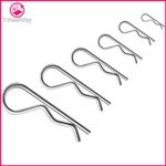 R CLIPS ZINC PLATED STEEL RETAINING PINS 1MM - 7MM SPLIT PINS FOR CLEVIS PINS