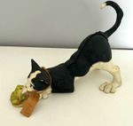 Country Artists Lily Cat Black & White Small 15-35cm Retired