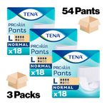 TENA Proskin Pants Normal Large Incontinence Pants - 3 Pack of 18 (54) - Size L