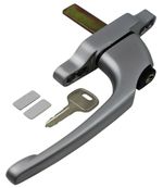 Cadenza Aluminium Window Handle Tongue (spade) Driven Silver Left Hand