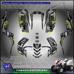 Yamaha Raptor 660 660R Graphics kit 2001 2002 2003 2004 2005 decals stickers atv