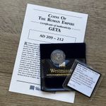Geta as Caesar ~ Providentia, Westminster COA, Roman Coin AR Denarius