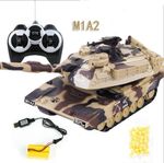 1:32 Remote Control RC Tank BB Bullet Firing Gun M1A2 Army Battle Model UK Toy