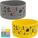 Water Bottle Boot Sleeve Sea Gray Yellow Large 2 Pack Silicone Water Bottle UK