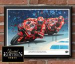MARC MARQUEZ FRANCESCO BAGNAIA MotoGP limited edition print by Greg Tillett A3