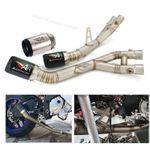 Slip On For Yamaha R1 YZF-R1 R1M 2015-2026 Carbon Exhaust Muffler Mid Link Pipe