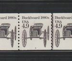 US PNC EFO Stamps: #2124 Buckboard: "Buggy Whip" PNC5 #4 CPV.  MNH