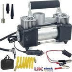 Heavy Duty 12V Electric Car Tyre Inflator  Portable Air Compressor Pump UK
