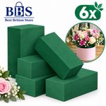 6x Premium Wet Florist Foam Bricks Floral Flower Fresh Display Arrangement UK