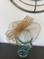 Gold fascinator New