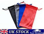 4* Premium Microfibre Glasses Pouch Sunglasses Soft Case Cloth Bag