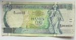 1989 Malta 5 Liri Banknote B/32 968658 VF- (B39)