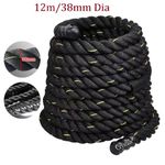 12m Battle Power Rope Battling Sport Gym Exercise Fitness Training 38mm Dia