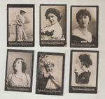 6 x Ogden Guinea Gold Cigarette Card Actress Theatre D'ALENCON Gallois FLEURON +