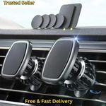 LISEN Magnetic Phone Car Mount [2024 Upgrade] Car Phone Holder Magnetic [Strong