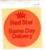 British Railways - BR - Luggage Label (124) - Red Star Same Day Delivery