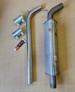 VW Golf GTI MK 7 / MK 7.5 Stainless Exhaust Center Res PIPE KIT  FITS OEM
