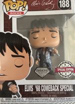 Funko Pop! Rocks Elvis '68 Comeback Special #188 Diamond Collection Special Ed