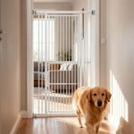 180 cm Extra Tall Pet Gate, Adjustable 70-107cm Safety Gate for Cats Dogs