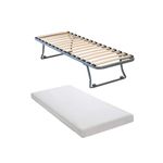 Static Caravan Single Bed Folding Legs 6ft X 2ft and Foam Mattress