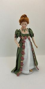 12th scale artisan Lady Whistledown Doll by Rycote Miniatures