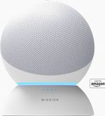 Mission Battery Base for Amazon Echo (4th Gen) White, (Sealed)