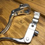 Acor Fixie Brake Levers. Inline. In-line. Silver