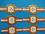 World cup soccer 1974 - complete set of 24 vintage cigar bands