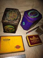 Wills's Vintage Pre-1970 Metal Cigarette Tins Lot, Gold Flake & Rubicon
