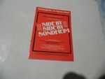 Bristol Old Vic programme for Side by Side,Sondheim 1979,good condition