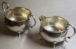 Very Rare Mid-Century Ed San Giovanni Sterling Silver 2pc Creamer/Sugar Set 164g