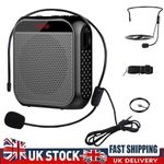 Portable Rechargeable Voice Amplifier with Microphone Headset and Waistband NEW